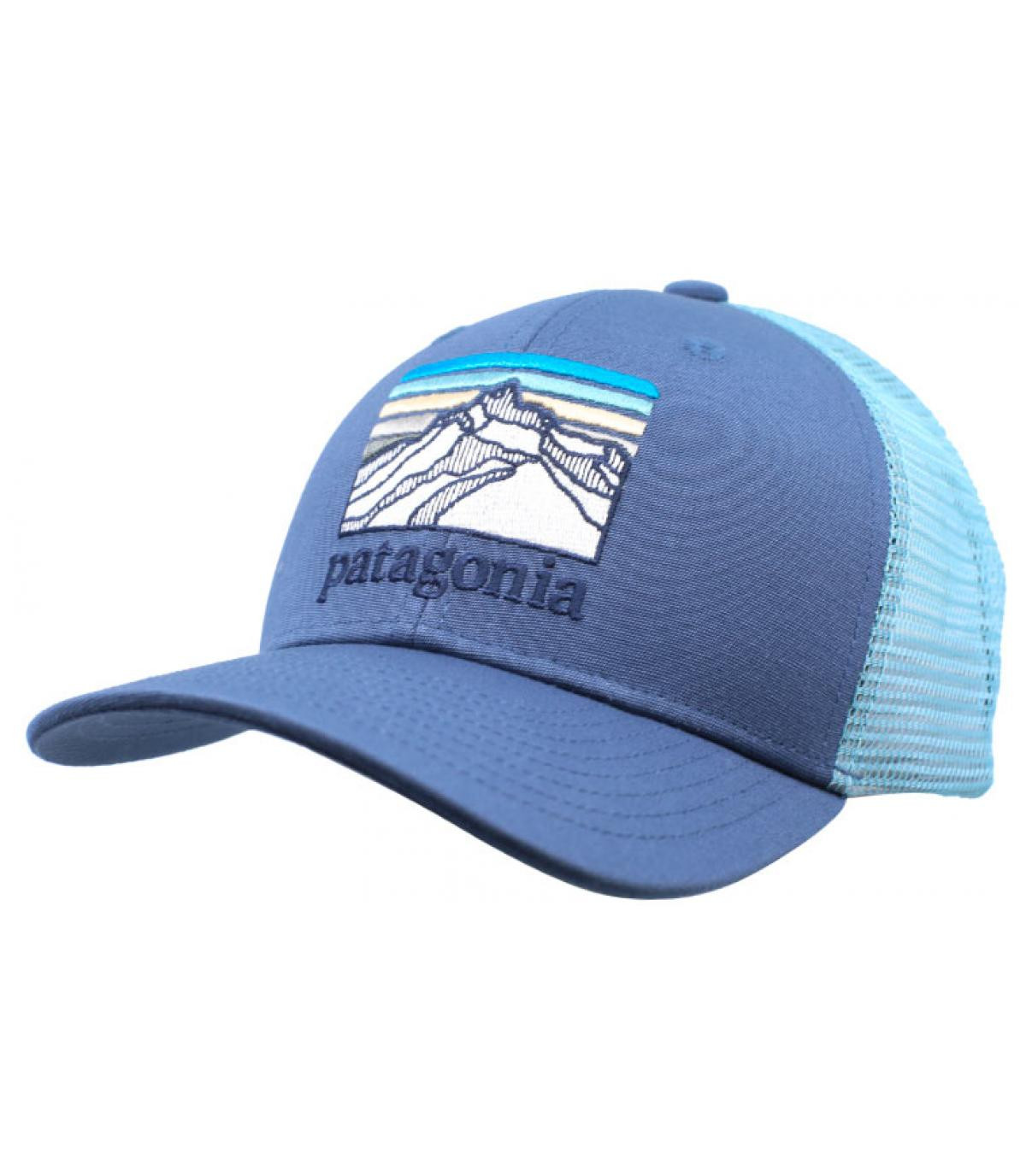 Kids Trucker Line Logo Ridge dolomite  blue Patagonia